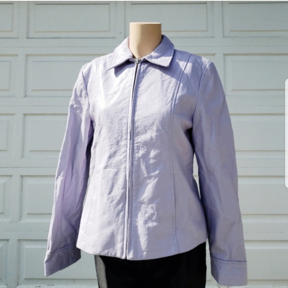 Danier Vintage Purple Leather Jacket! - Picture 1 of 3